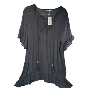 AIMAGE Cover-up Llong Shirt / Dress Women's S Beach Pool Vacation NEW w/ Tags